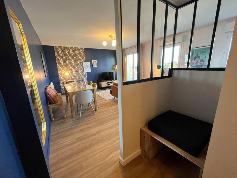 Appartement Dahlia, Appt Cosy Avec Parking Et Balcon à Caen Extérieur photo