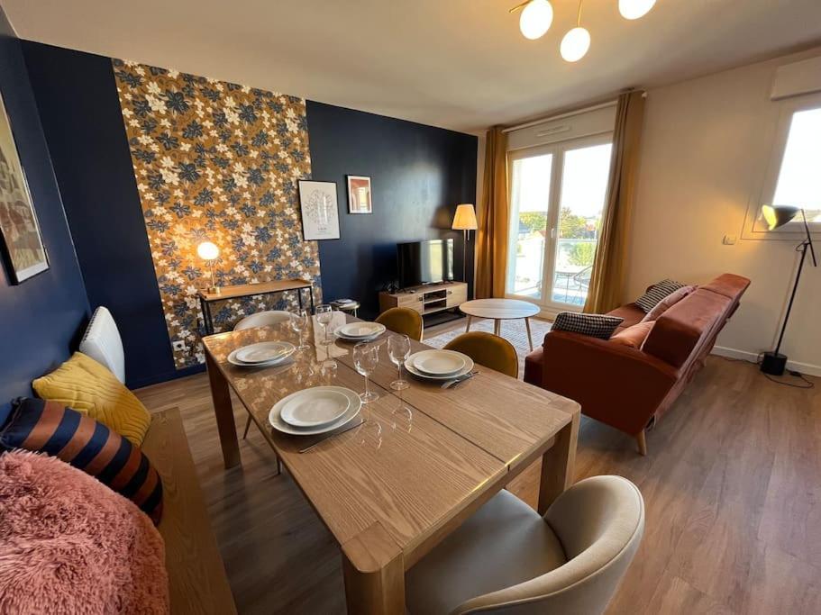 Appartement Dahlia, Appt Cosy Avec Parking Et Balcon à Caen Extérieur photo