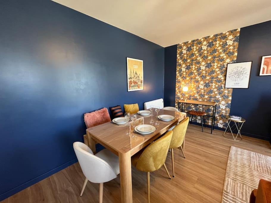 Appartement Dahlia, Appt Cosy Avec Parking Et Balcon à Caen Extérieur photo